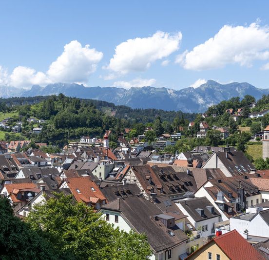 Ausblick auf Feldkirch von der Schattenburg  Ausblick auf Feldkirch von der Schattenburg